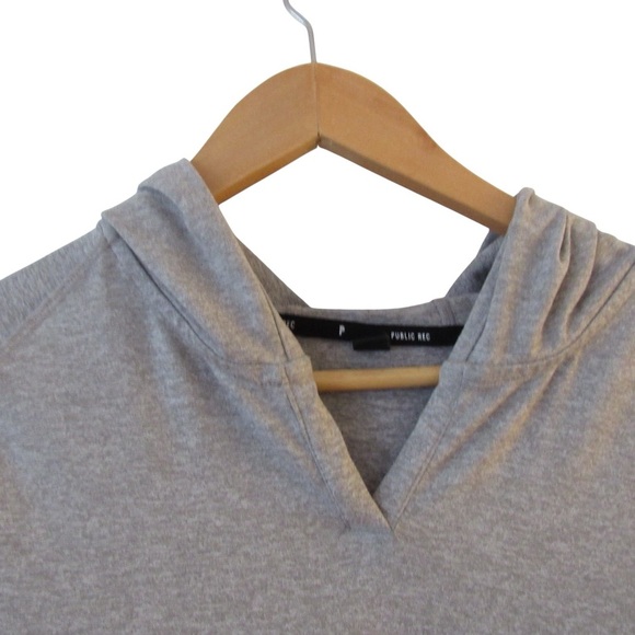 Public Rec Mens Gray Politan Hoodie Large Pockets Long Sleeve Stretch Athleisure - Picture 3 of 10